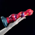 Inferno Dragon Knot Dildo – Platinum Silicone Creature Cock | Magma Edition