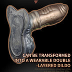 Wearable Monster Strap On Cock Sleeve – Canine Knot Penis Extender & Stamina Training Male Sex Toys