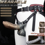 Wearable Monster Strap On Cock Sleeve – Canine Knot Penis Extender & Stamina Training Male Sex Toys