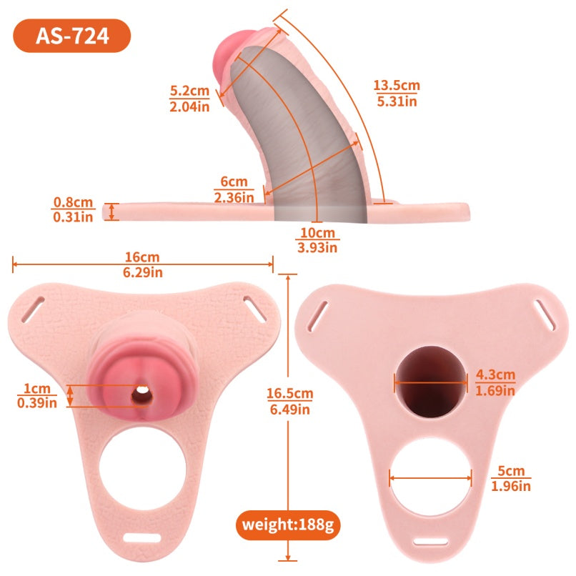 Wearable Silicone Penis Sleeve Chastity Cage – Male Cock Restraint Control Sex Toy