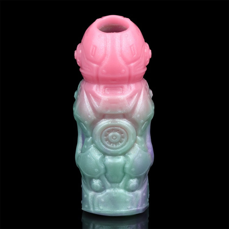 Mechanical Fantasy 4.5 in Cock Sleeve – Colorful Silicone Penis Extender  for Male Enhancement