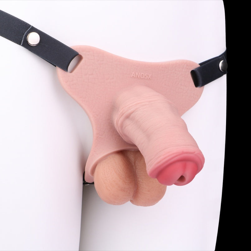 Wearable Silicone Penis Sleeve Chastity Cage – Male Cock Restraint Control Sex Toy