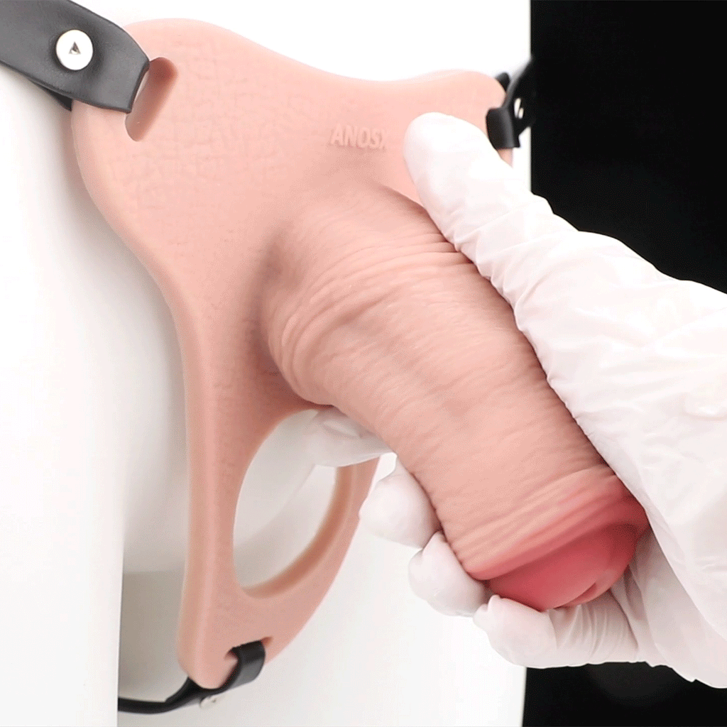 Wearable Silicone Penis Sleeve Chastity Cage – Male Cock Restraint Control Sex Toy