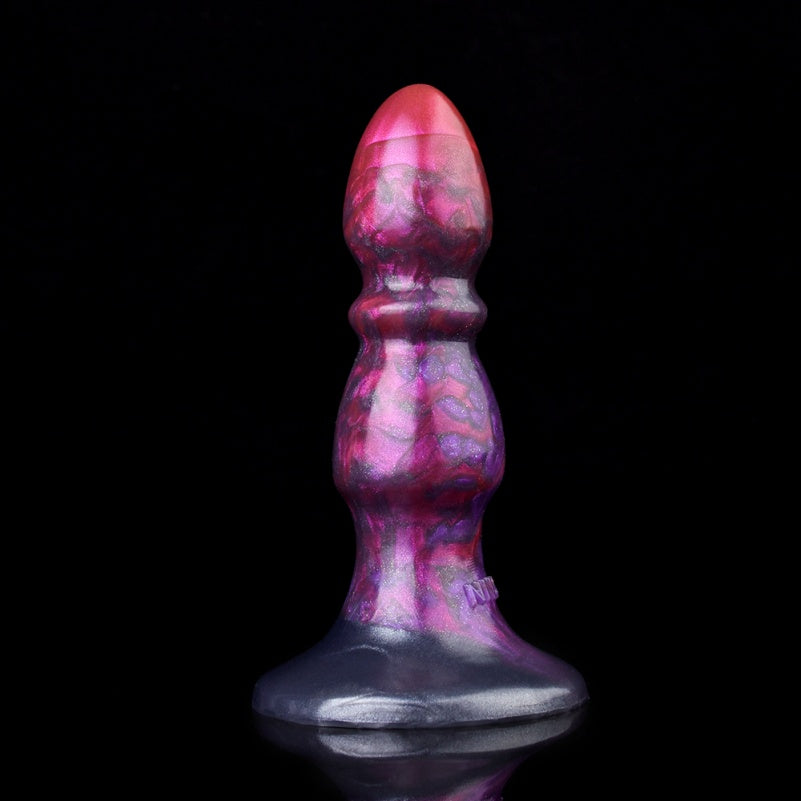 Fantasy Silicone 4.5-in Small Dildo – Three-Stage Anal Sex Toys for Men Women