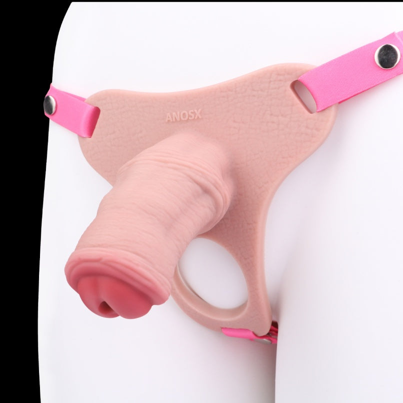 Wearable Silicone Penis Sleeve Chastity Cage – Male Cock Restraint Control Sex Toy