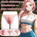 Flesh-Like Silicone Artificial Vagina Pants-Wearable Sex Toys for Crossdressers, Femboys, and Couples
