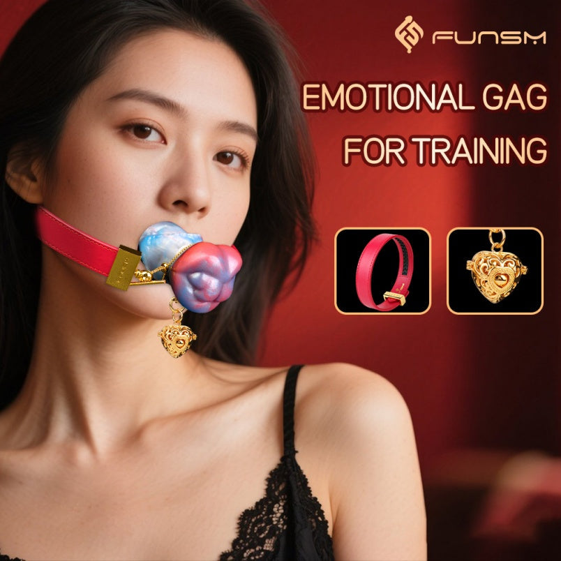 Alien Mushroom Fantasy Silicone Ball Gag – Extreme Bondage Oral Play Sex Toys for Women