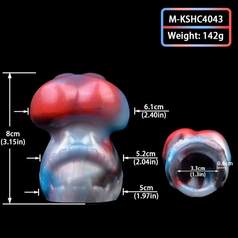 Alien Mushroom Fantasy Silicone Ball Gag – Extreme Bondage Oral Play Sex Toys for Women
