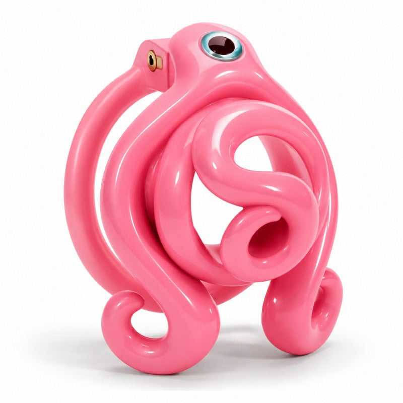 Octopus-Inspired Wearable Sculpture – Resin Lock Design