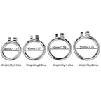 FLAT CHASTITY CAGE METAL MALE SMILEY
