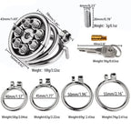 FLAT CHASTITY CAGE METAL SPIKED MELA