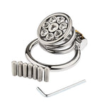 FLAT CHASTITY CAGE METAL SPIKED MELA
