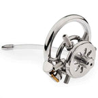 FLAT CHASTITY CAGE SPIKTED METAL