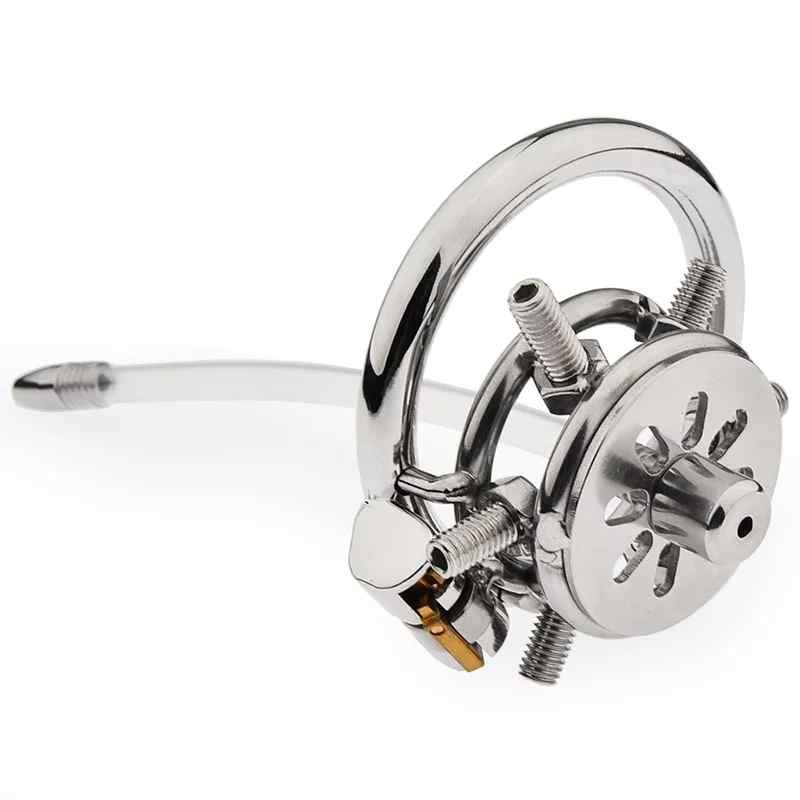 FLAT CHASTITY CAGE SPIKTED METAL