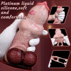 Dog Knot Silicone Cock Sleeve – Soft Penis Extender with Lock Ring for Enhanced Fit & Delay Support