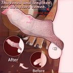 Dog Knot Silicone Cock Sleeve – Soft Penis Extender with Lock Ring for Enhanced Fit & Delay Support