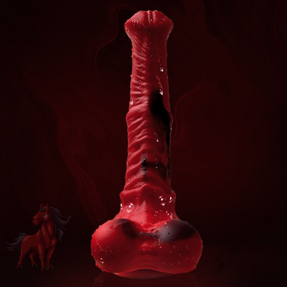 Domlust Stallion — Horse Cock Dildo in Dual Density Silicone | S / M / L Fantasy Monster Sex Toy