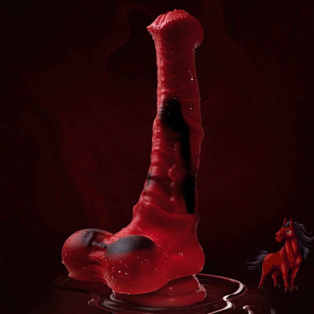 Domlust Stallion — Horse Cock Dildo in Dual Density Silicone | S / M / L Fantasy Monster Sex Toy