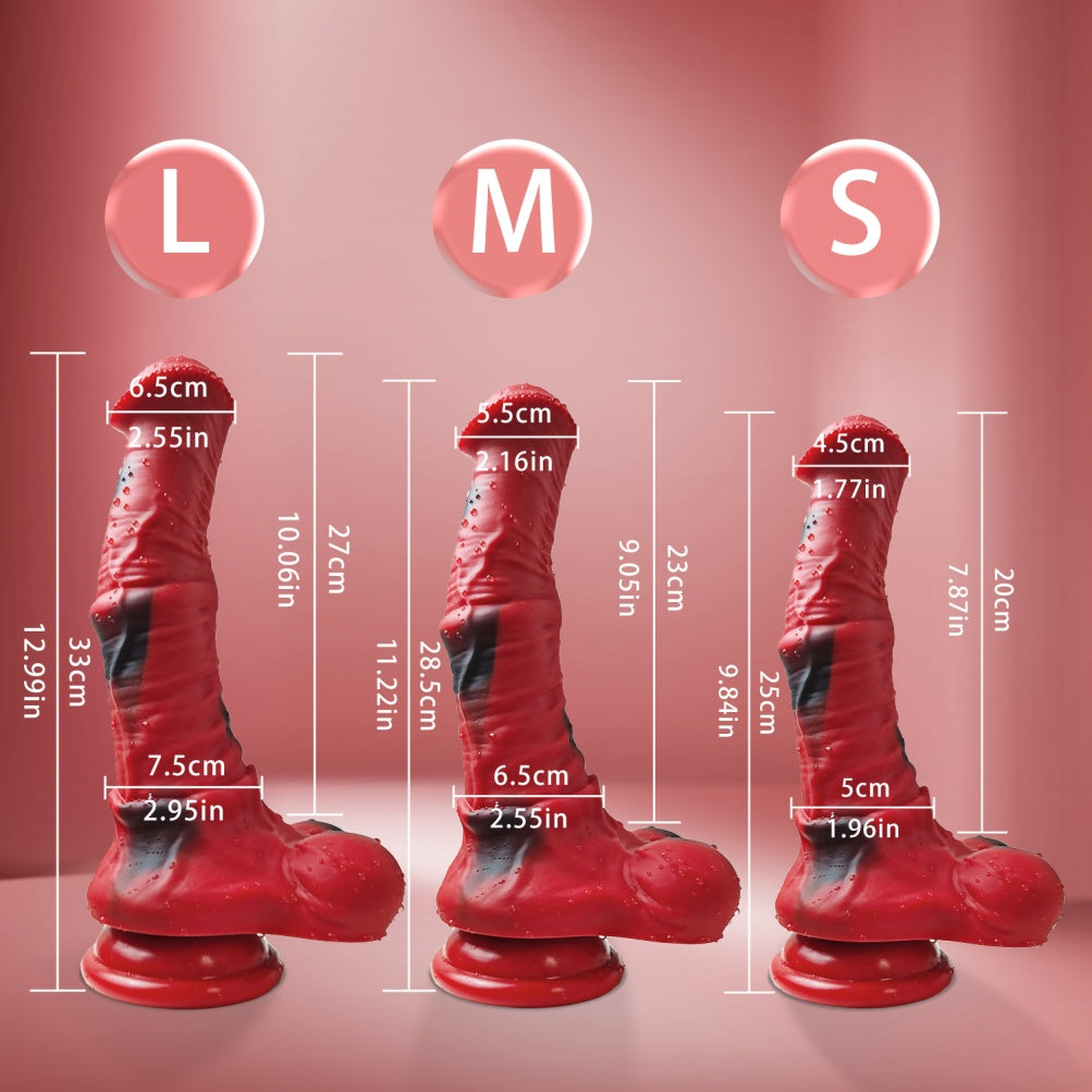 Domlust Stallion — Horse Cock Dildo in Dual Density Silicone | S / M / L Fantasy Monster Sex Toy