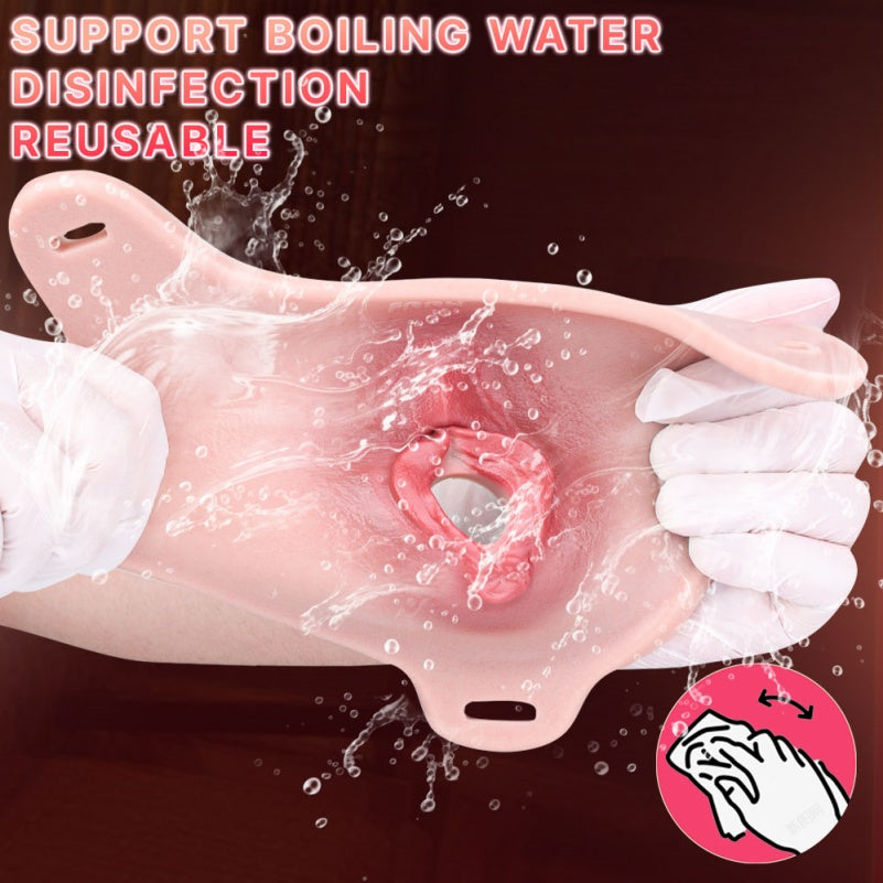 Pink Silicone Strap-On Fantasy Realistic Fake Vagina – Exclusive Wearable Pussy Pants