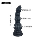 Fantasy-Dildo-Knotted-Dildo-Large-Anal-plug-G-Spot-Stimulation-Sex-Toys-black-size-M