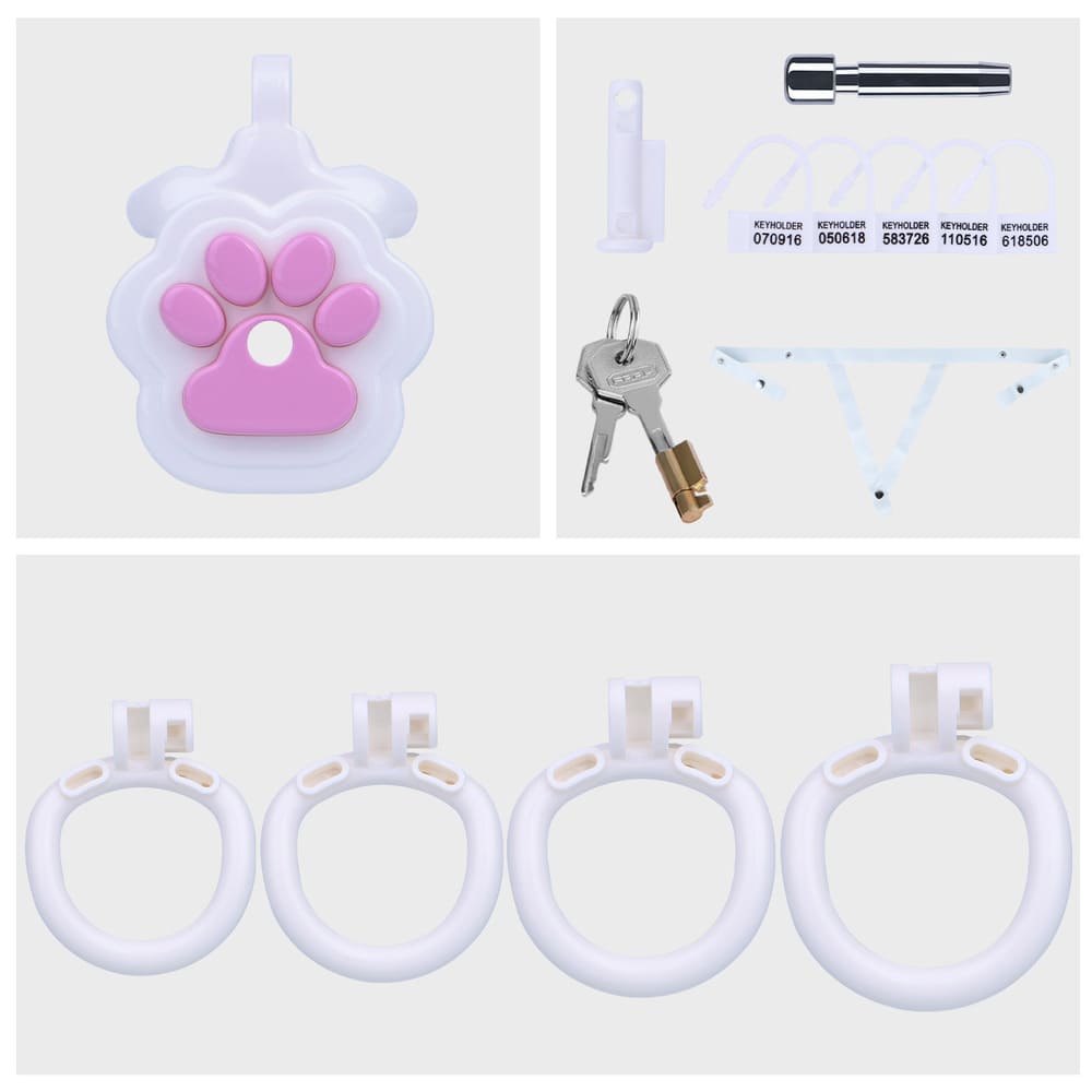 Felis-Cat-Paw-Resin-Male-Chastity-Cage
