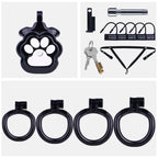 Felis-Cat-Paw-Resin-Male-Chastity-Cage