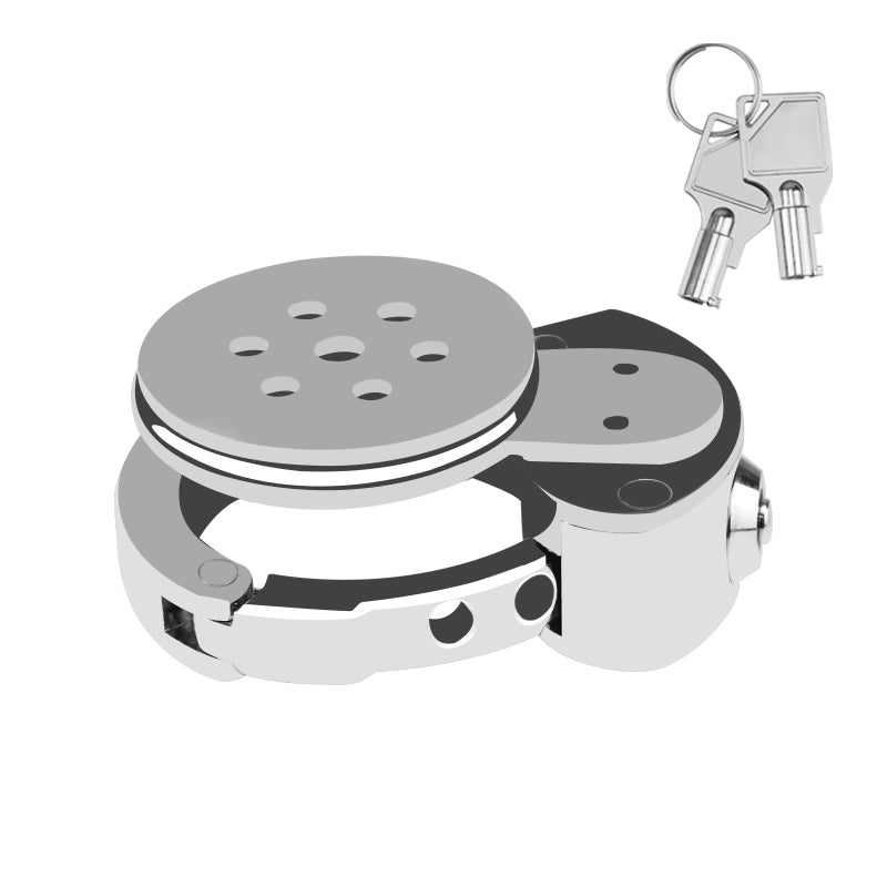 Medical-Grade Stainless Steel Male Chastity Cage | 6-Level Adjustable Cock Cage (32–50mm) | Adult BDSM Sex Toy for Chastity & Bondage Play