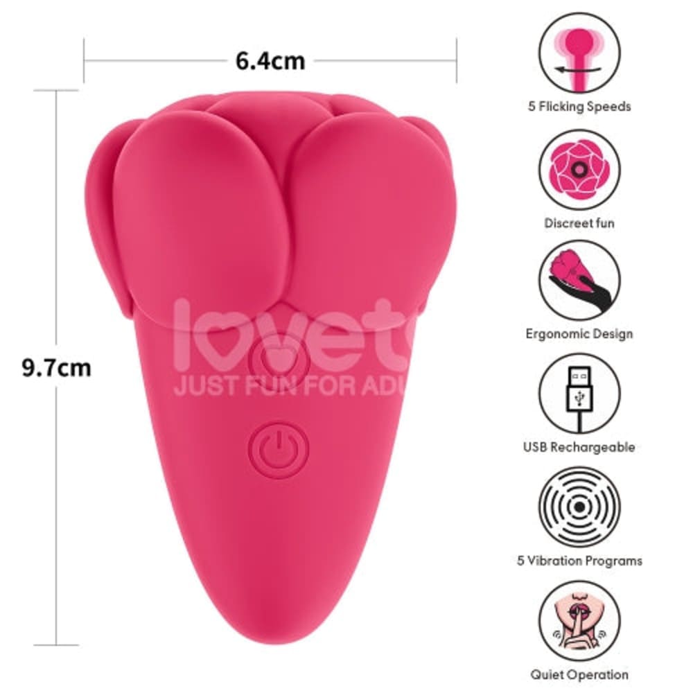 Flicker-Rose-Oral-Simulation-Vibrator-Tapping-Clitoral-Vibrator