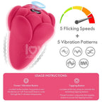 Flicker-Rose-Oral-Simulation-Vibrator-Tapping-Clitoral-Vibrator
