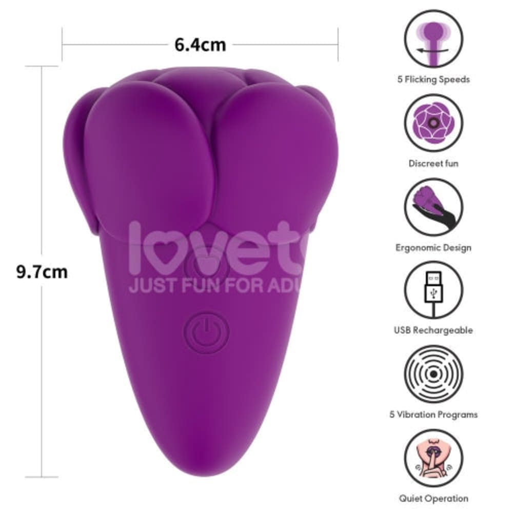 Flicker-Rose-Oral-Simulation-Vibrator-Tapping-Clitoral-Vibrator