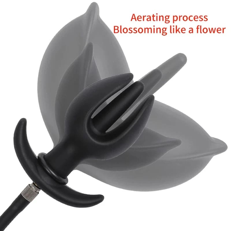 Flower - Inflatable Butt Plug - Silicone Anal Plug
