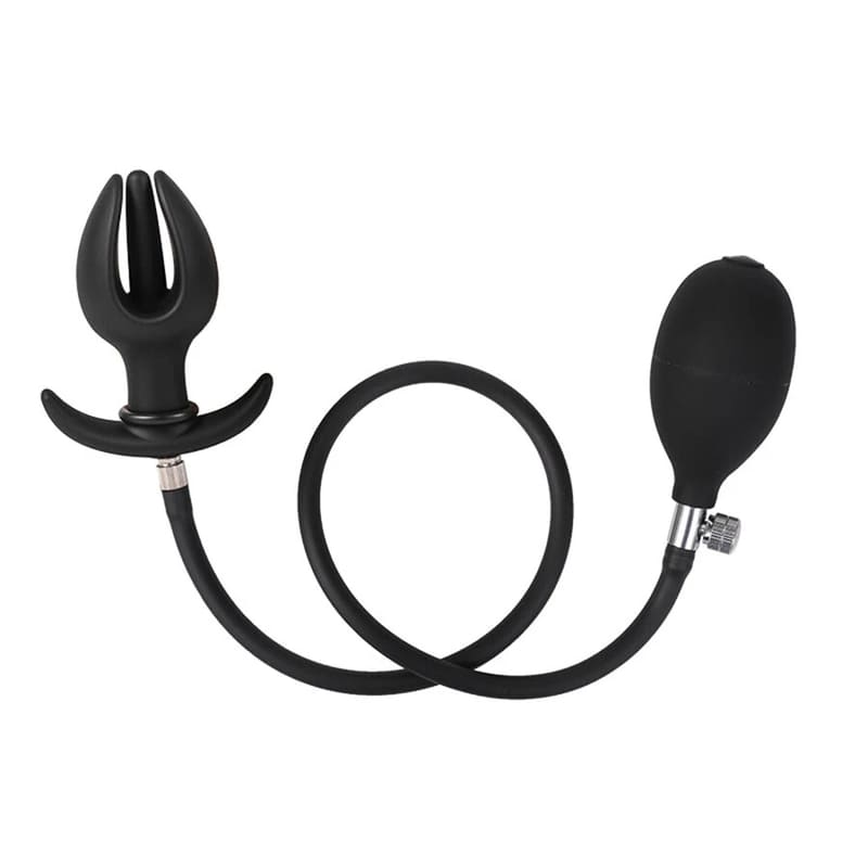 Flower - Inflatable Butt Plug - Silicone Anal Plug