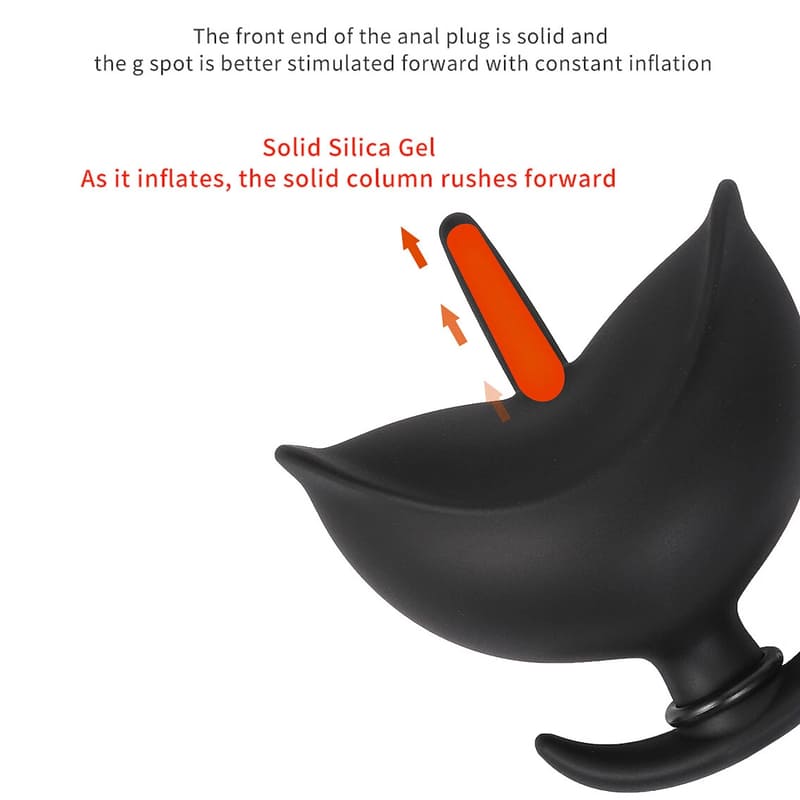 Flower - Inflatable Butt Plug - Silicone Anal Plug