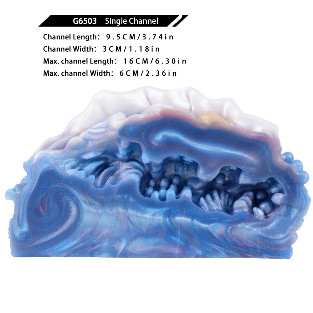 Fantasy Abalone Pocket Pussy – Premium Platinum Silicone Masturbator Sleeve for Men