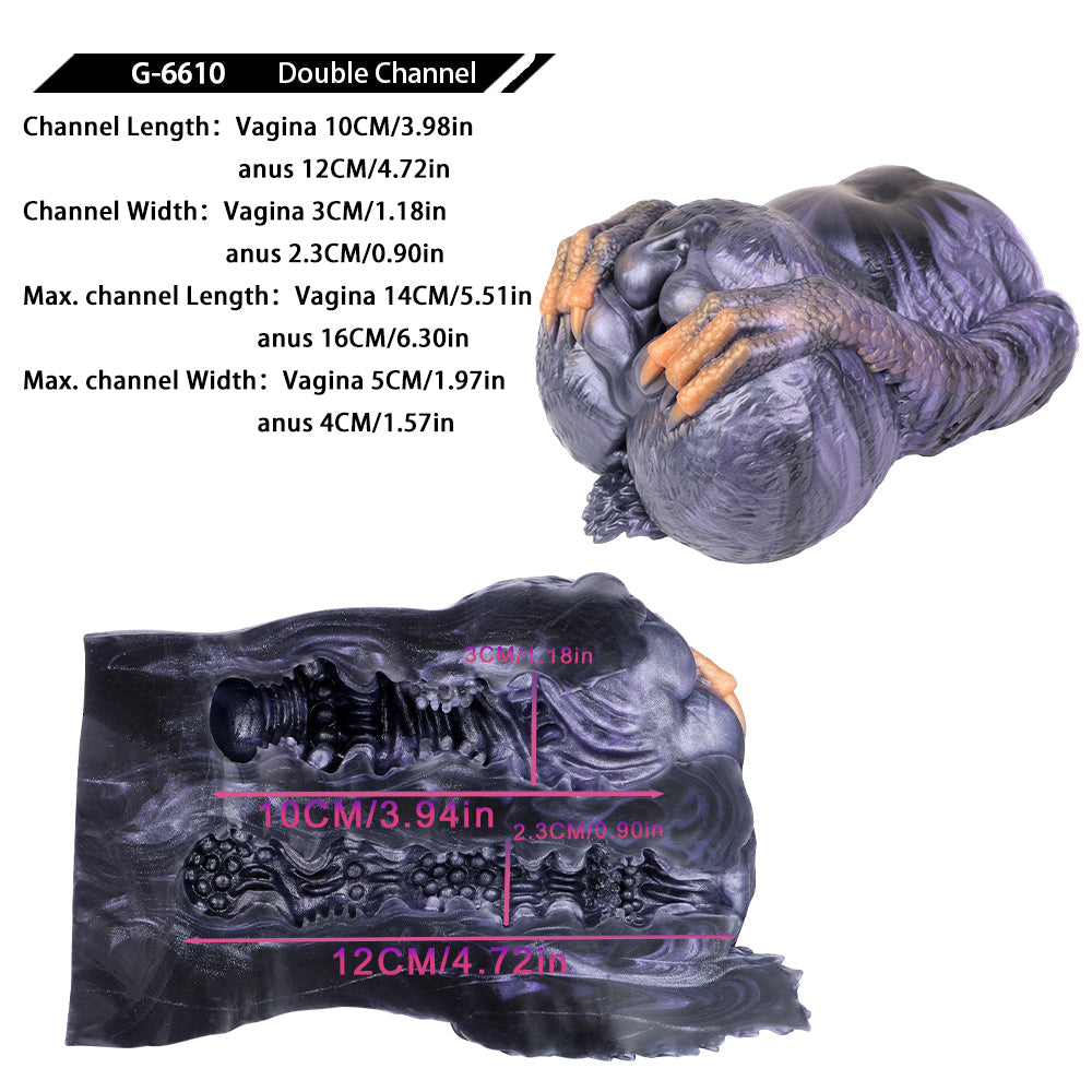 Lizard Fantasy Torso — Dual-Channel Beast Sex Masturbator & Animal Pocket Pussy by Domlust