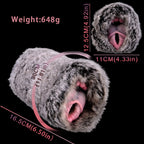 Furry Animal Pocket Pussy | Dual-Opening Fantasy Masturbation Cup with Vibrator Slot — Domlust