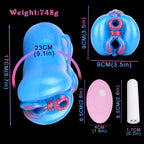 Horse Pussy Vibrating Masturbator — Dual-Entry Animal Pocket Pussy with Bullet Vibrator by Domlust