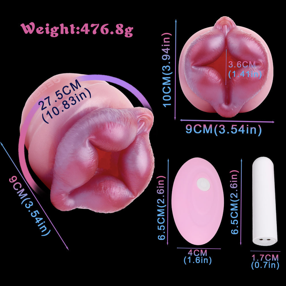 Bear Pocket Pussy with Remote Control Vibrating Bullet – Animal Fantasy Silicone Masturbator | Domlust