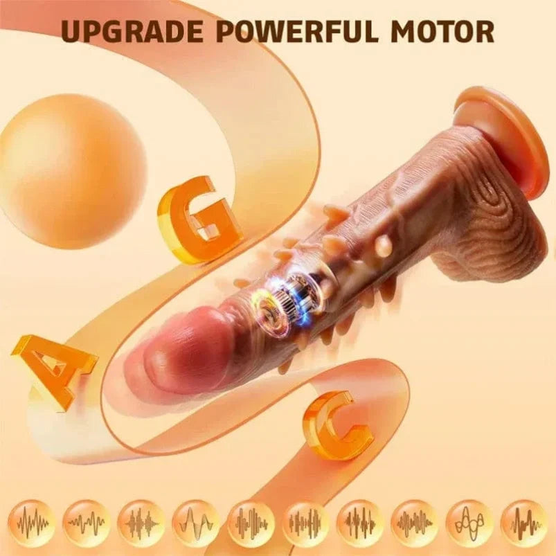 Apex Predator – Auto-Thrusting Vibrating Dildo, Spiked Texture, A/G/C-Spot | Domlust