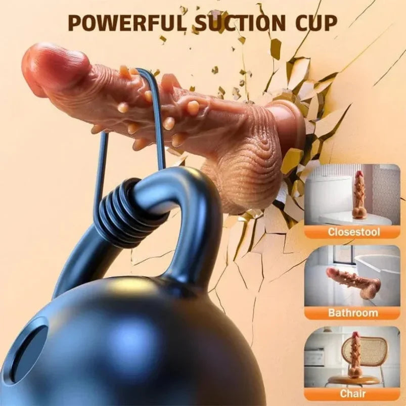 Apex Predator – Auto-Thrusting Vibrating Dildo, Spiked Texture, A/G/C-Spot | Domlust