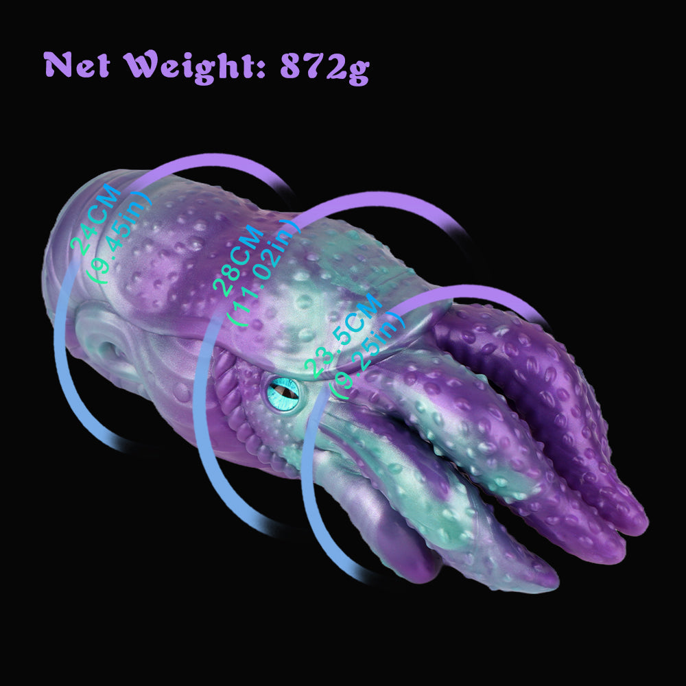 Nautilus Tentacle Pocket Pussy – 3-in-1 Silicone Masturbator with Anal Plug & Tentacle Dildo | Domlust