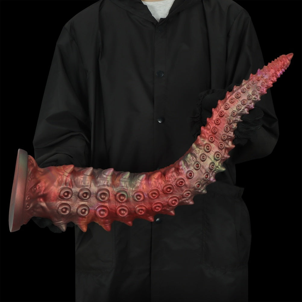 Domlust Tentacle Dildo – Platinum Silicone Fantasy Octopus Dildo with Suction Cup | Deep Vaginal & Anal Fetish