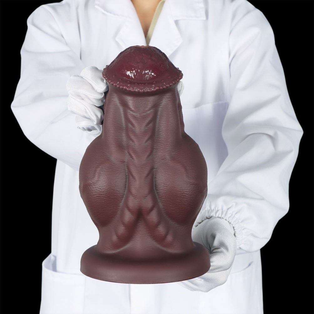Knotted Fist Dildo – Platinum Silicone Huge Knot Dildo for Heavy Fetish & Size Play | Domlust