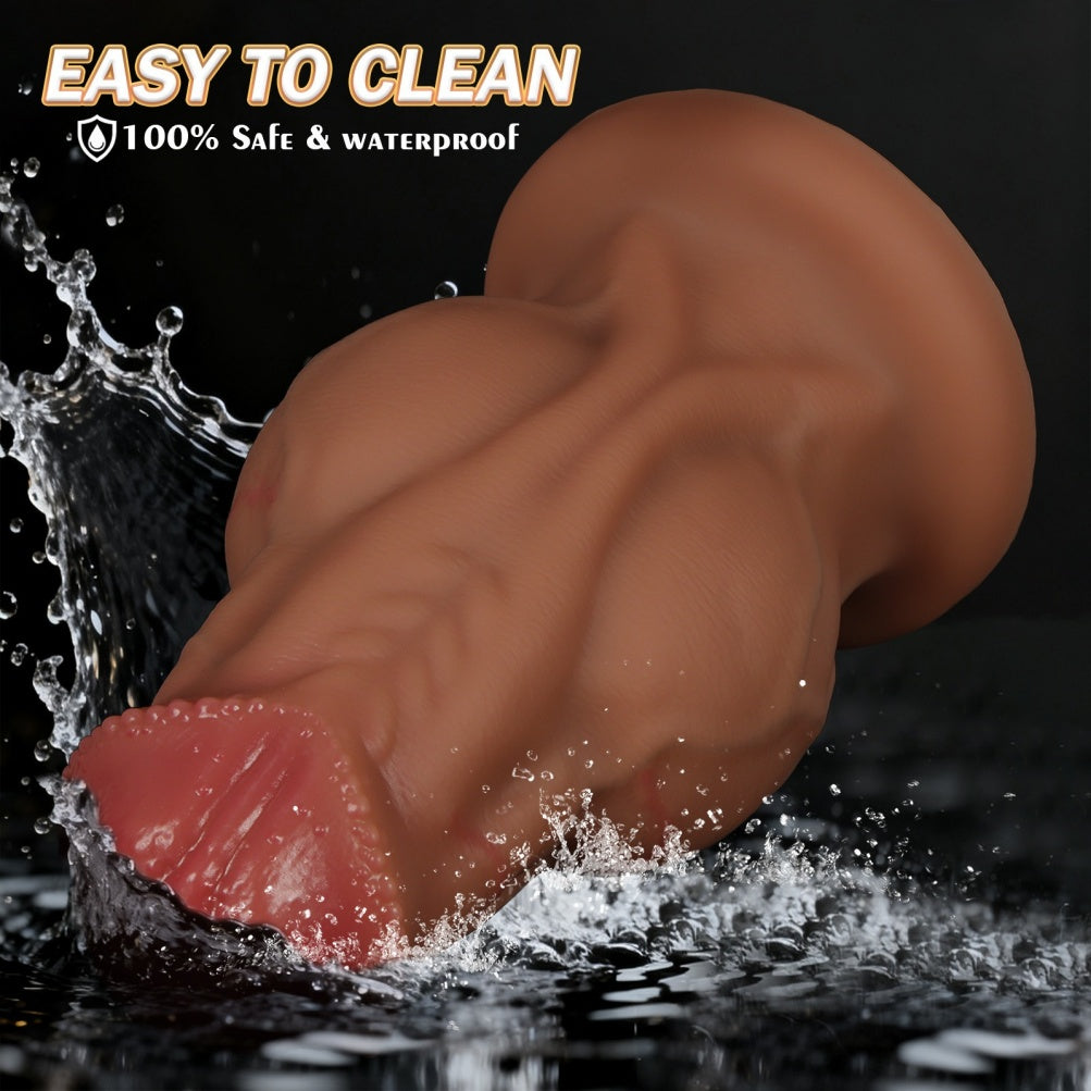 Knotted Fist Dildo – Platinum Silicone Huge Knot Dildo for Heavy Fetish & Size Play | Domlust