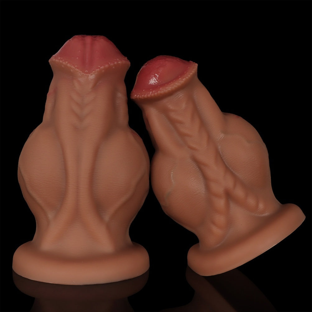 Knotted Fist Dildo – Platinum Silicone Huge Knot Dildo for Heavy Fetish & Size Play | Domlust