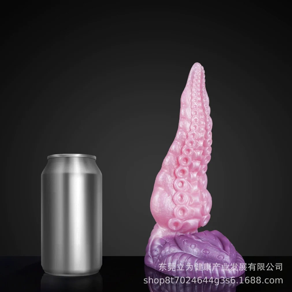 Silicone Fantasy Tentacle Dildo with Suction Cup - Hands-Free Vaginal Orgasmic Massage Sex Toys