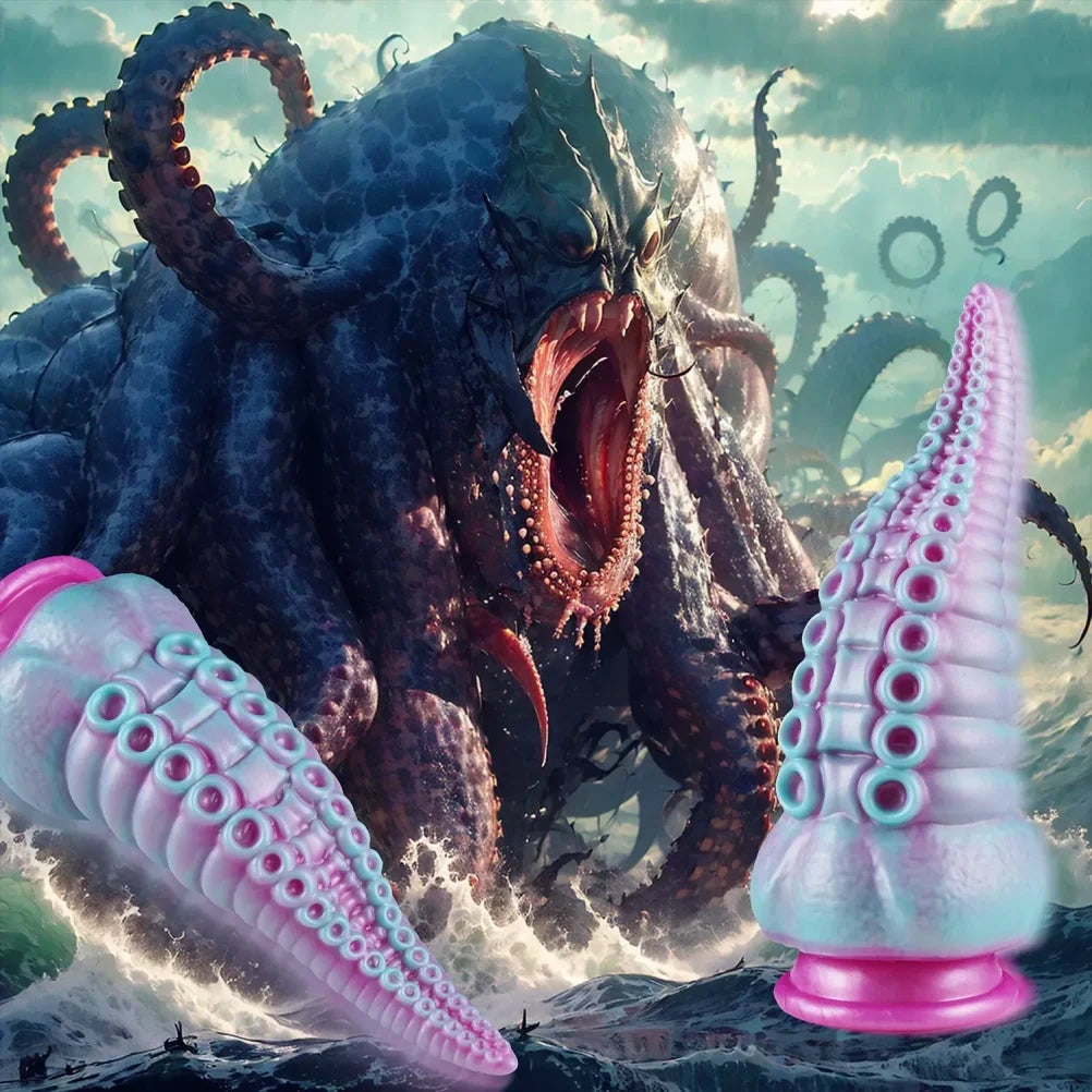 Octopus Tentacle Dildo – Platinum Silicone Sucker Texture Fantasy Toy | Domlust