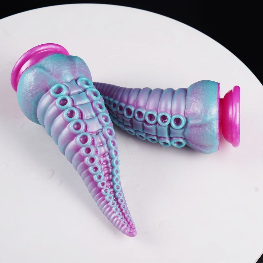Octopus Tentacle Dildo – Platinum Silicone Sucker Texture Fantasy Toy | Domlust
