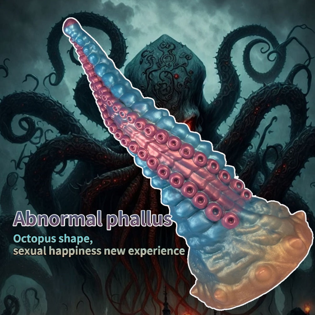 Domlust Tentacle Dildo – Premium Platinum Silicone | Curved G-Spot & Prostate | Sucker Texture | Suction Cup